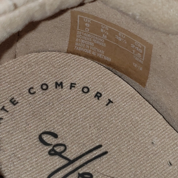 Clarks Marie Pearl Blush suede size 8½ - Picture 7 of 8